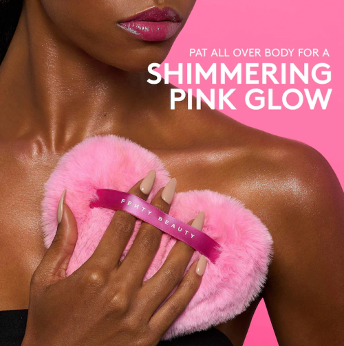 FENTY BEAUTY VALENTINES-  FAIRY BOMB WATTACRUSH HEART-SHAPED SHIMMER PUFF