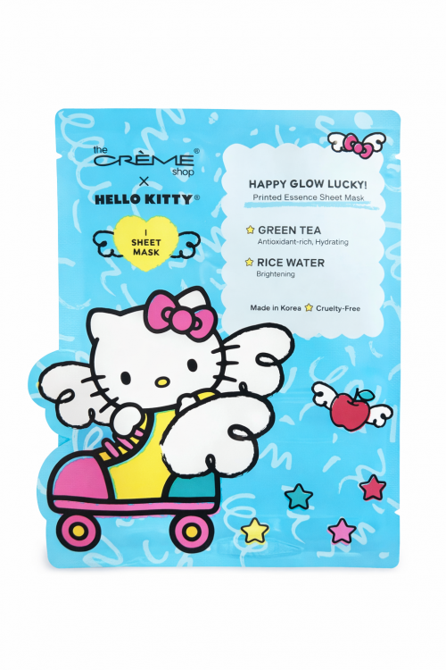 THE CR�ME SHOP X HELLO KITTY- HAPPY GLOW LUCKY PRINTED ESSENCE SHEET MASK