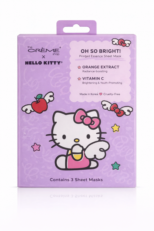 THE CR�ME SHOP X HELLO KITTY- OH SO BRIGHT PRINTED ESSENCE SHEET MASK- UNIDADE