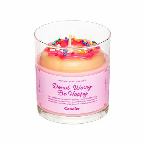 THE CANDIER - DONUT WORRY BE HAPPY DONUT CANDLE
