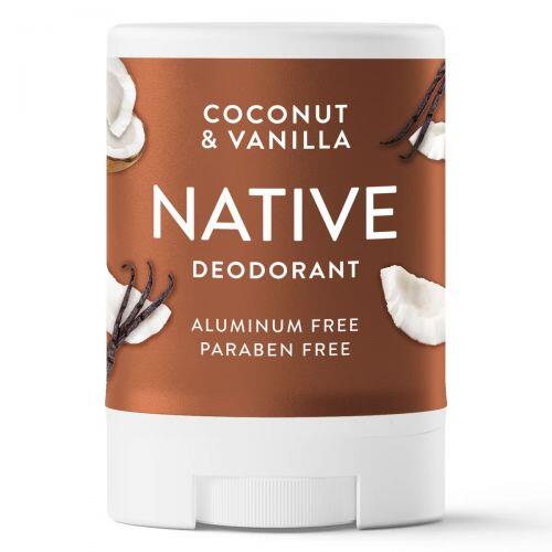 NATIVE- ALUMINUM FREE TRAVEL SIZE MINI DEODORANT - COCONUT & VANILLA - 0.5OZ
