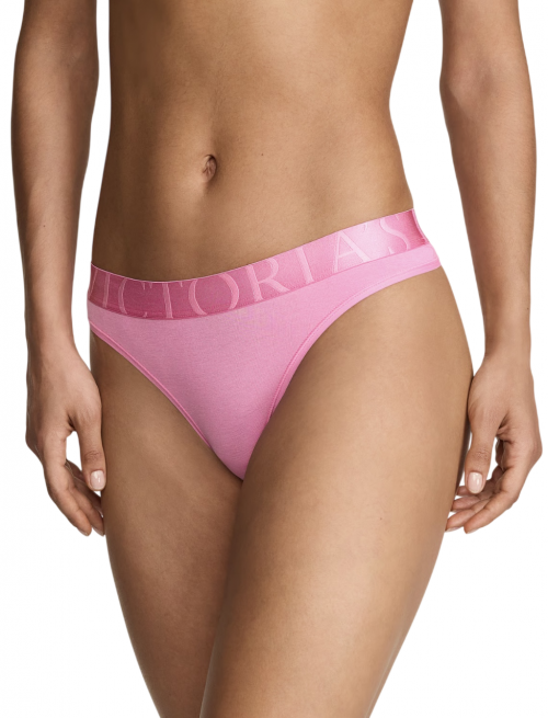 VICTORIA SECRET'S - EXPLODED LOGO COTTON THONG PANTY