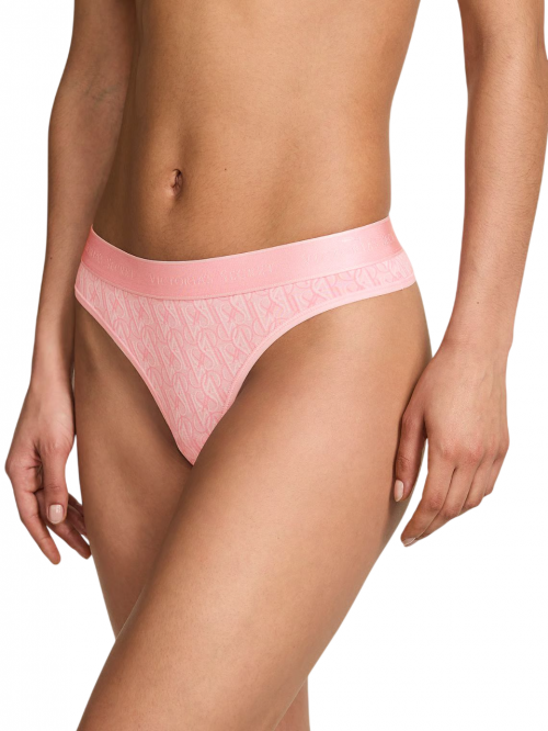 VICTORIA SECRET'S - EXPLODED LOGO COTTON THONG PANTY