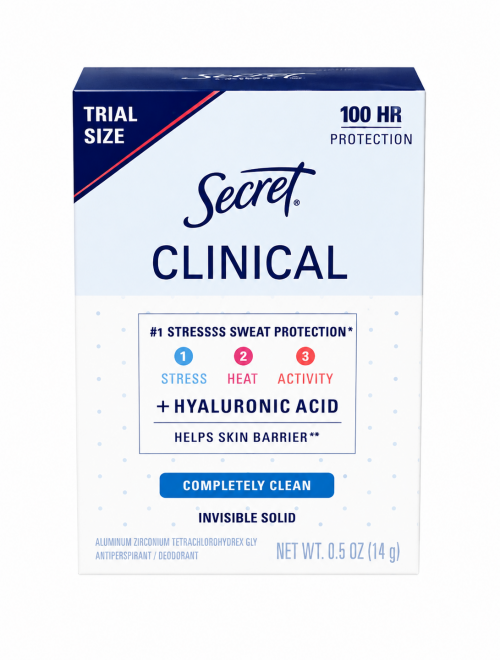 SECRET- CLINICAL COMPLETELY CLEAN INVISIBLE SOLID TRIAL SIZE