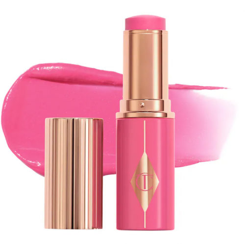 CHARLOTTE TILBURY- UNREAL LIP + CHEEK GLOW BLUSH STICK WITH HYALURONIC ACID