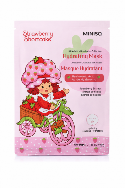 STRAWBERRY SHORTCAKE HYALURONIC ACID HYDRATING FACIAL SHEET MASK