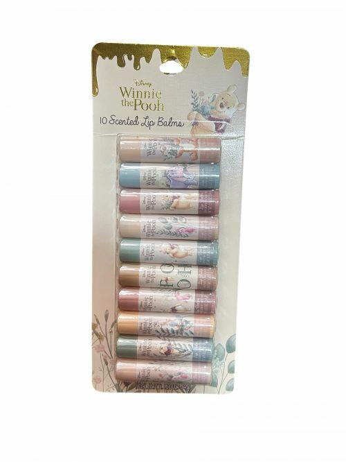 DISNEY WINNIE THE POOH SCENTED LIP BALM SET ? 10 PIECE COLLECTION