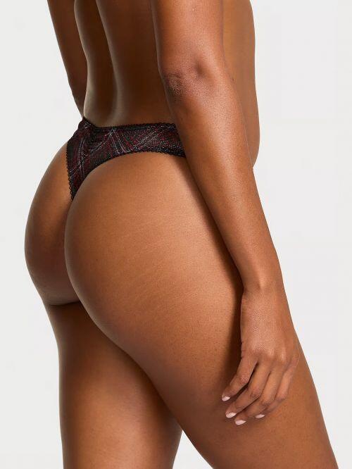 VICTORIA?S SECRET - SHIMMER MESH THONG PANTY TAM XXL