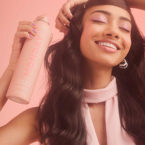 MONDAY - SLEEK HOLD HAIRSPRAY FOR A FRIZZ FREE FINISH