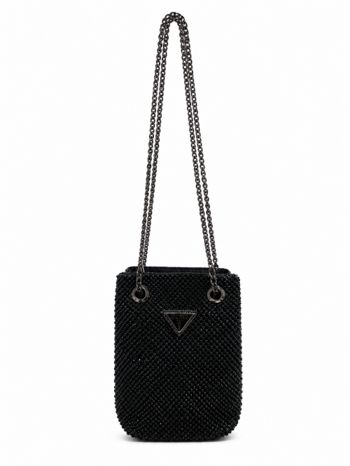 GUESS- BLACK RHINESTONE MINI SHOULDER BAG