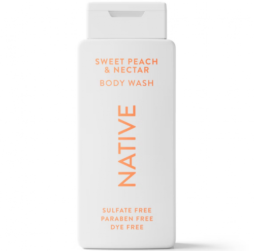 NATIVE- BODY WASH - SWEET PEACH & NECTAR 18OZ