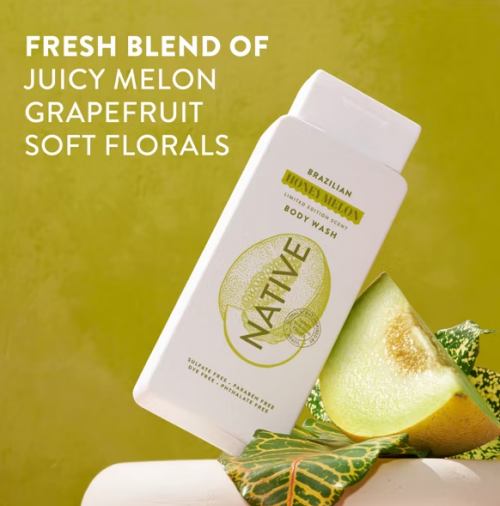 NATIVE- LIMITED EDITION BODY WASH - BRAZILIAN HONEY MELON 18OZ