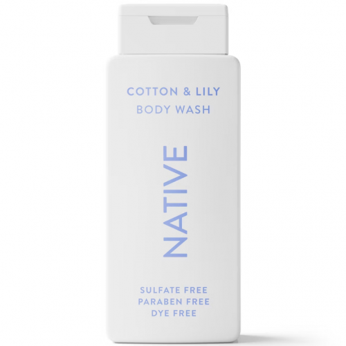NATIVE- BODY WASH- COTTON & LILY 18OZ