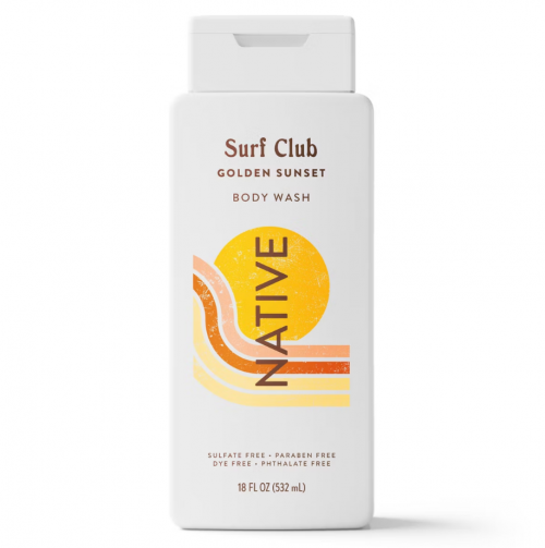 NATIVE- LIMITED EDITION SURF CLUB BODY WASH - GOLDEN SUNSET 18OZ