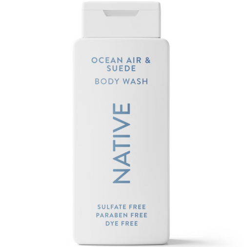 NATIVE- BODY WASH- OCEAN AIR & SUEDE 18OZ