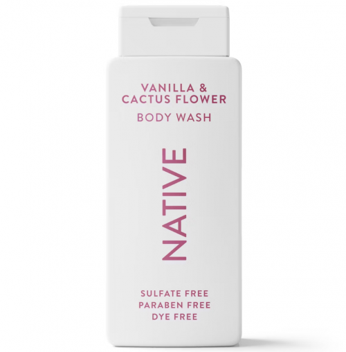 NATIVE- BODY WASH - VANILLA & CACTUS FLOWER 18OZ