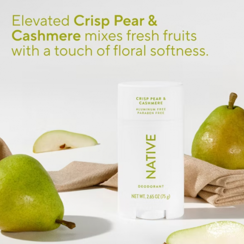 NATIVE- LIMITED EDITION FALL GETAWAY DEODORANT - CRISP PEAR & CASHMERE