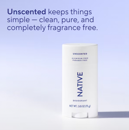 NATIVE- SOLID DEODORANT -UNSCENTED