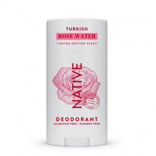 NATIVE- LIMITED EDITION ALUMINUM-FREE DEODORANT - TURKISH ROSE WATER