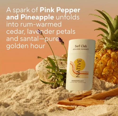 NATIVE- LIMITED EDITION SURF CLUB DEODORANT - GOLDEN SUNSET