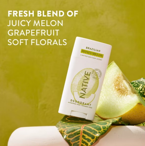 NATIVE- LIMITED EDITION ALUMINUM-FREE DEODORANT -HONEY MELON