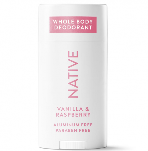 NATIVE- WHOLE BODYSOLID DEODORANT - VANILLA & RASPBERRY