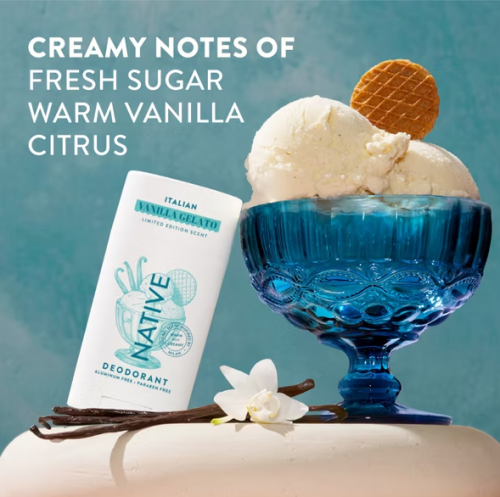 NATIVE- LIMITED EDITION ALUMINUM-FREE DEODORANT - ITALIAN VANILLA GELATO