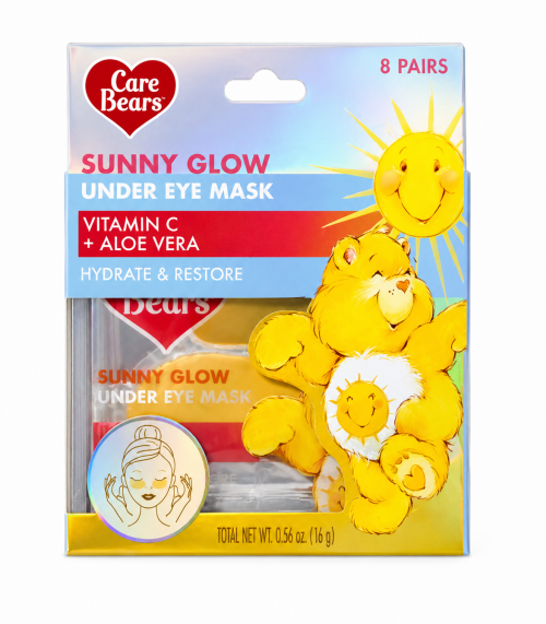 CARE BEARS SUNNY GLOW UNDER EYE MASK VITAMIN C + ALOE VERA