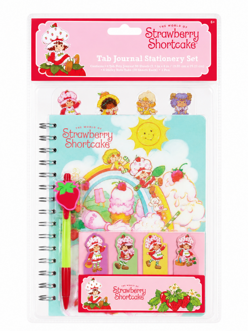 STRAWBERRY SHORTCAKE TAB JOURNAL STATIONERY SET