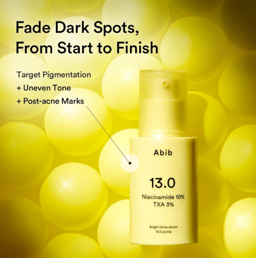 ABIB- BRIGHT FORCE SERUM 13.0 PUMP | NIACINAMIDE 10% TXA 3%