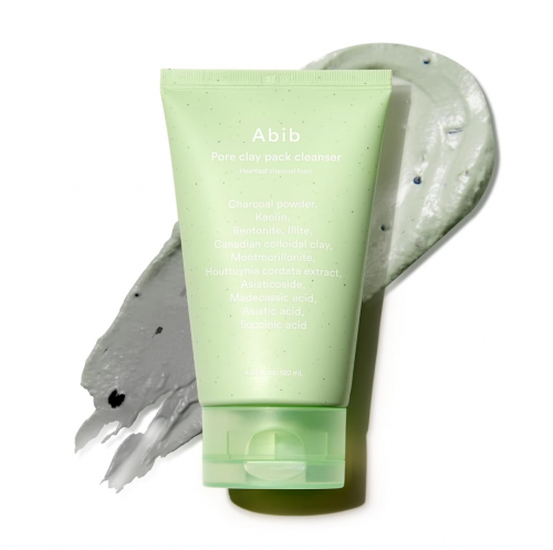 ABIB- PORE CLAY PACK CLEANSER HEARTLEAF CHARCOAL FOAM