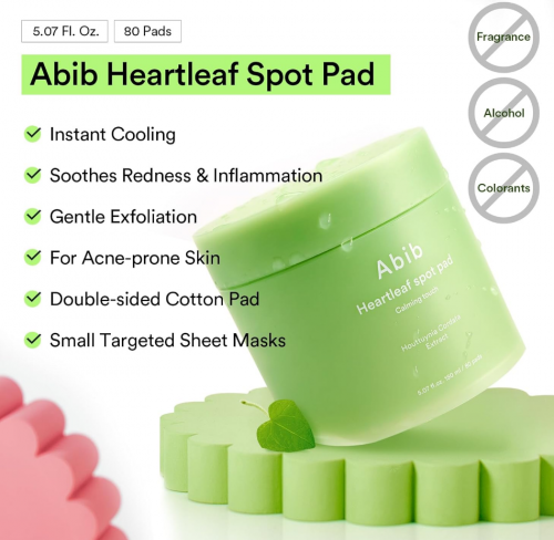 ABIB- HEARTLEAF SPOT PAD CALMING TOUCH- 80 PADS