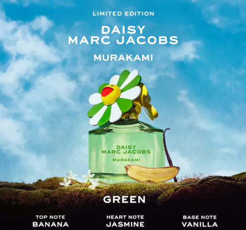 MARC JACOBS-  DAISY MURAKAMI GREEN EAU DE PARFUM WITH BANANA & JASMINE- 50ML