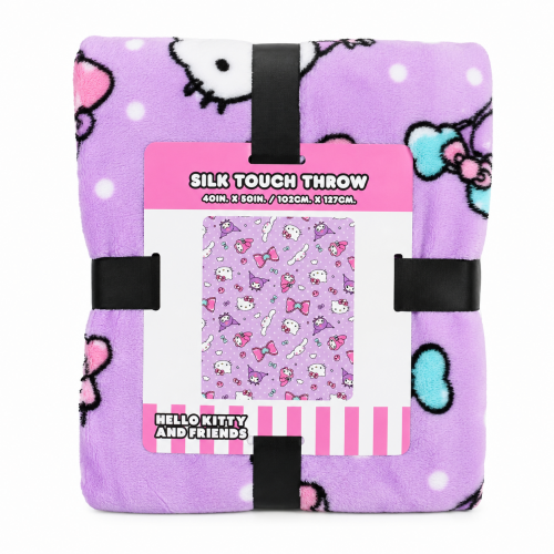 HELLO KITTY AND FRIENDS SILK TOUCH THROW BLANKET