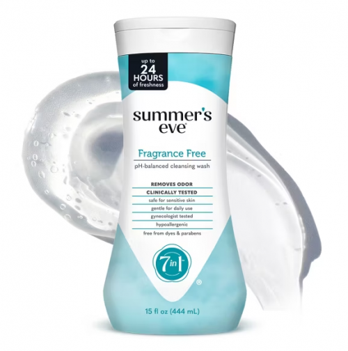 SUMMER'S EVE- FRAGRANCE FREE FEMININE CLEANSING WASH- 444ML