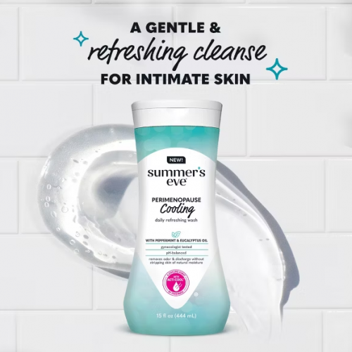 SUMMER'S EVE- PERIMENOPAUSE COOLING FEMININE WASH- 444ML