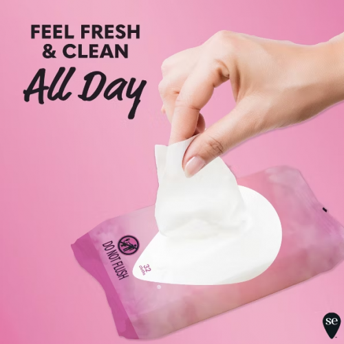 SUMMER'S EVE- SENSITIVE FEMININE WIPES - 32CT