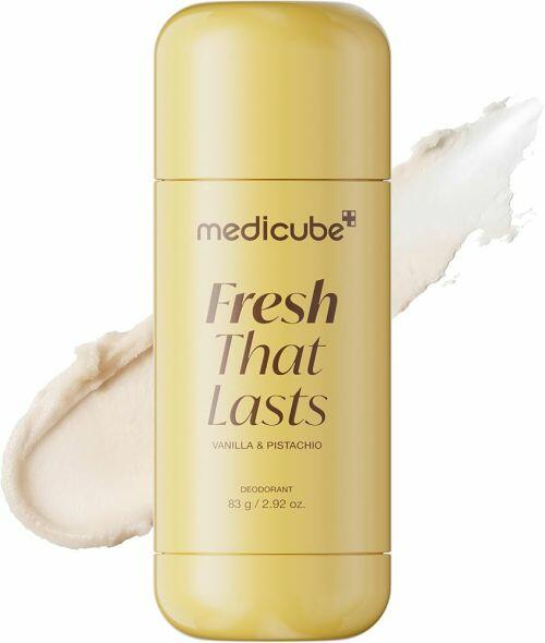 MEDICUBE- KOJIC ACID & TURMERIC ALUMINUM-FREE DEODORANT- VANILLA & PISTACHIO PERFUMED STICK