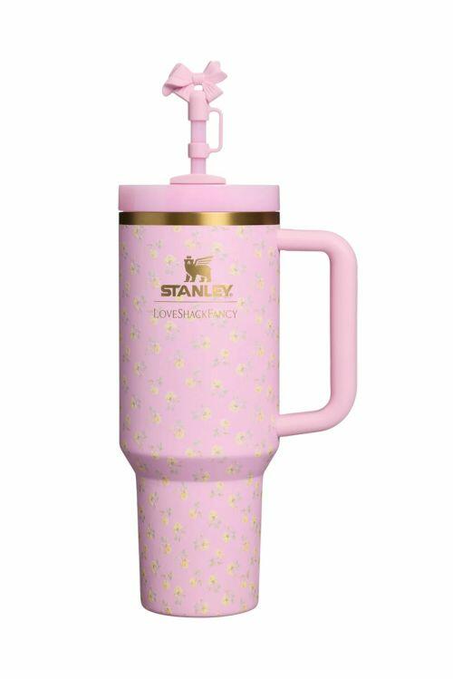 STANLEY X LOVESHACKFANCY- THE QUENCHER H2.0 FLOWSTATE TUMBLER POLAROID ROSE | 40OZ