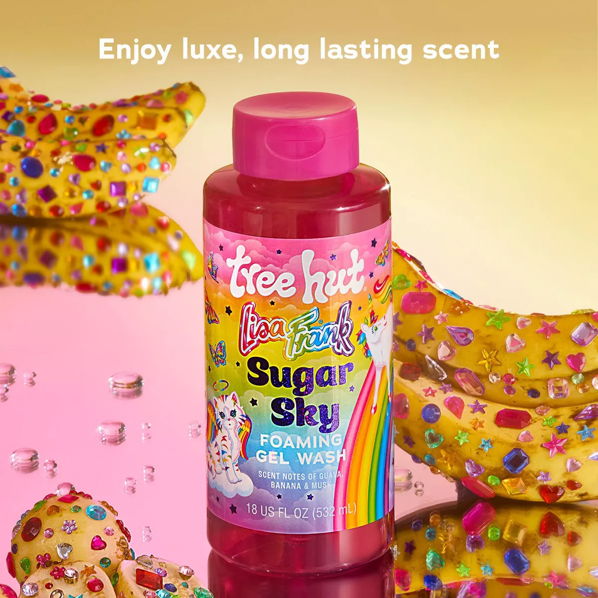 TREE HUT X LISA FRANK- SUGAR SKY FOAMING GEL BODY WASH