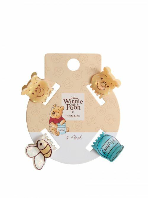 PRIMARK X DISNEY WINNIE THE POOH 4-PACK HAIR CLAW CLIPS