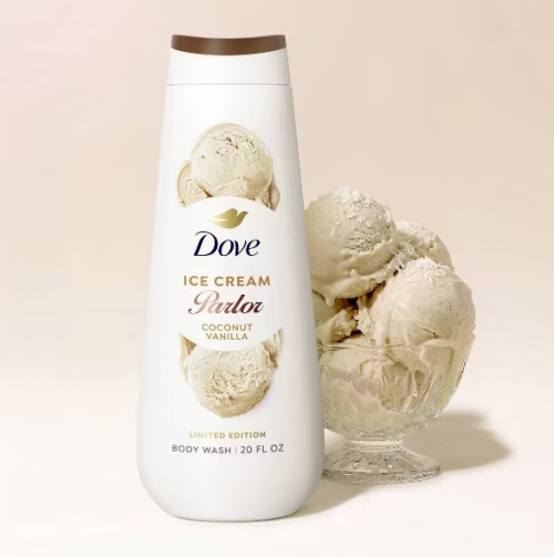 DOVE BEAUTY- ICE CREAM PARLOR BODY WASH - COCONUT VANILLA