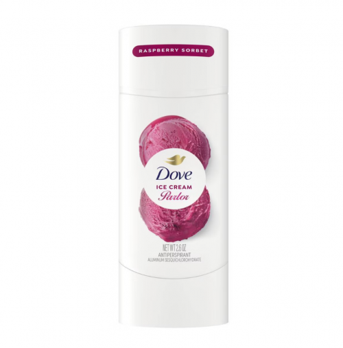 DOVE BEAUTY- ICE CREAM PARLOR ANTIPERSPIRANT & DEODORANT STICK - RASPBERRY SORBET