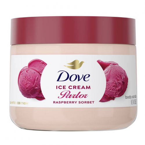 DOVE BEAUTY- ICE CREAM PARLOR BODY SCRUB - RASPBERRY SORBET