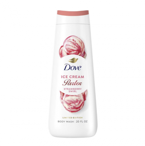 DOVE BEAUTY- ICE CREAM PARLOR BODY WASH - STRAWBERRY SWIRL