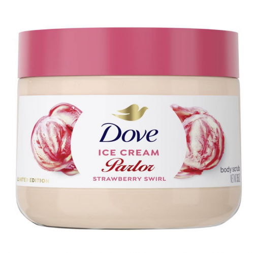 DOVE BEAUTY- ICE CREAM PARLOR BODY SCRUB - STRAWBERRY SWIRL