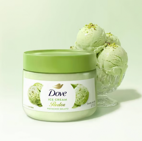 DOVE BEAUTY- ICE CREAM PARLOR BODY SCRUB - PISTACHIO GELATO