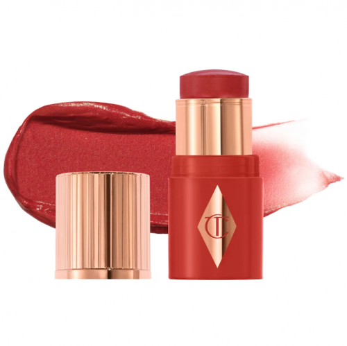 CHARLOTTE TILBURY- MINI UNREAL LIP + CHEEK GLOW BLUSH STICK WITH HYALURONIC ACID