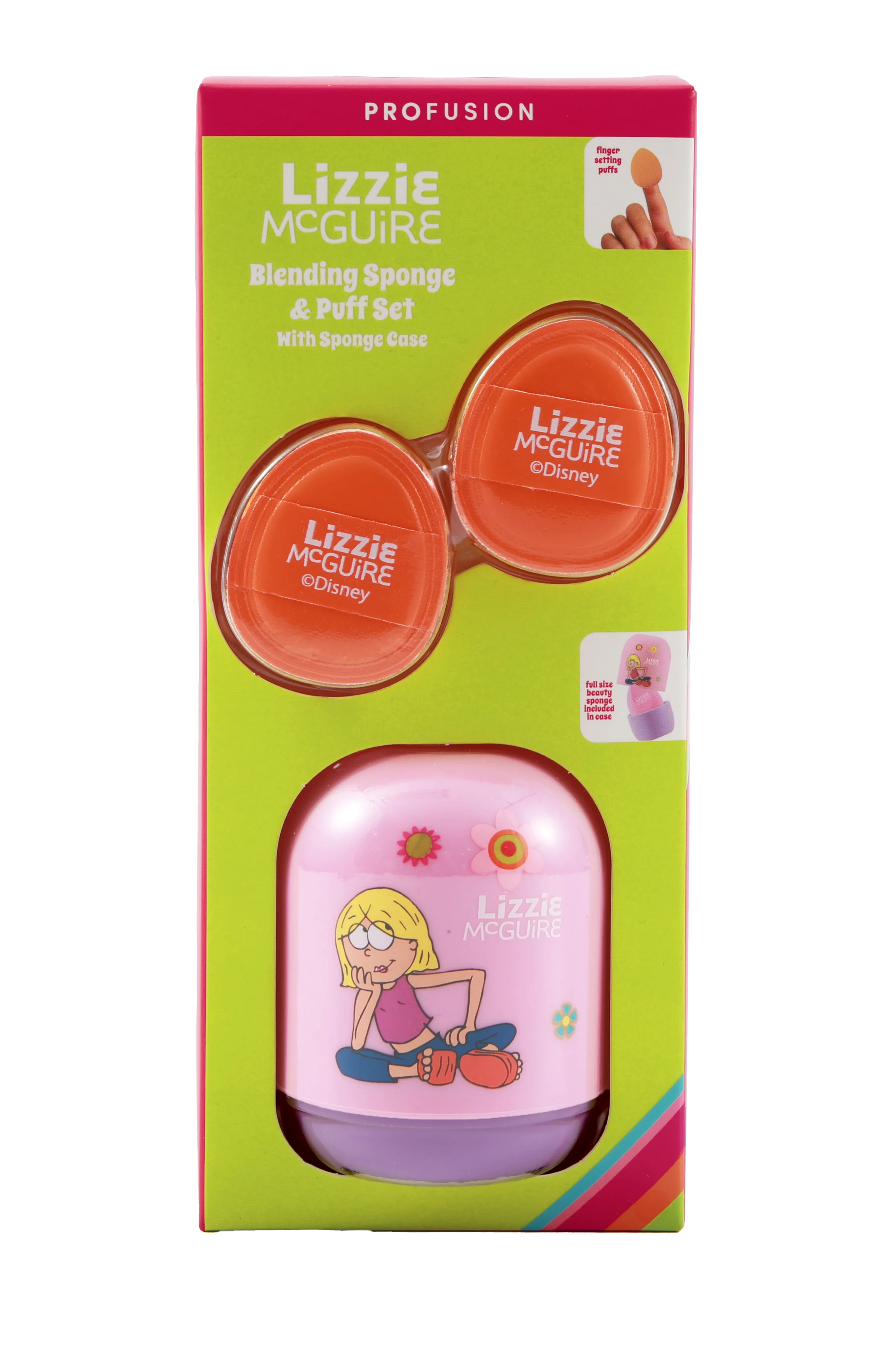 Profusion Cosmetic - Lizzie McGuire | Totally Together Blending Sponge & Puff Set with Sponge Case