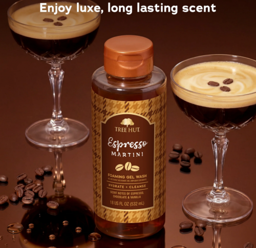 TREE HUT- ESPRESSO MARTINI FOAMING GEL WASH